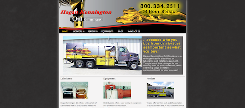 Hagan Kennington Oil website