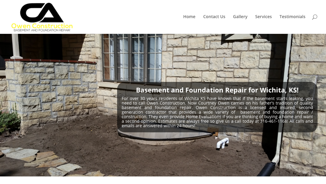 Owen Construction Website