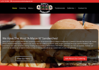 Nancy’s A-Maize-N Sandwiches Website