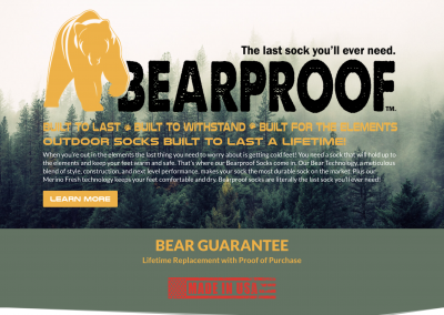 Bearproof Apparel Website