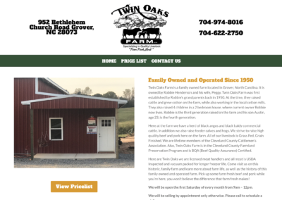 Twin Oaks Farm Website