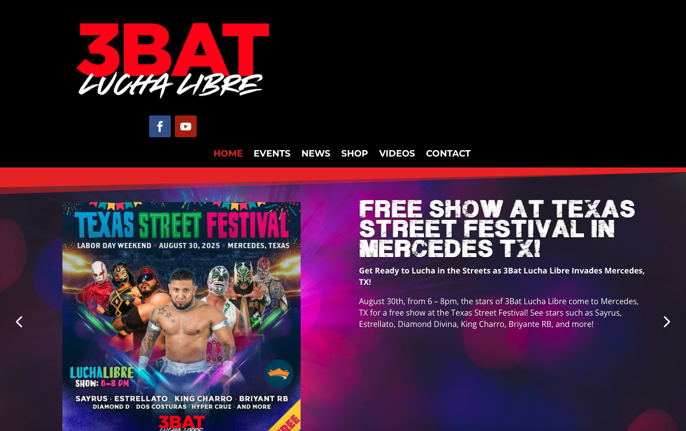 Event promotion website